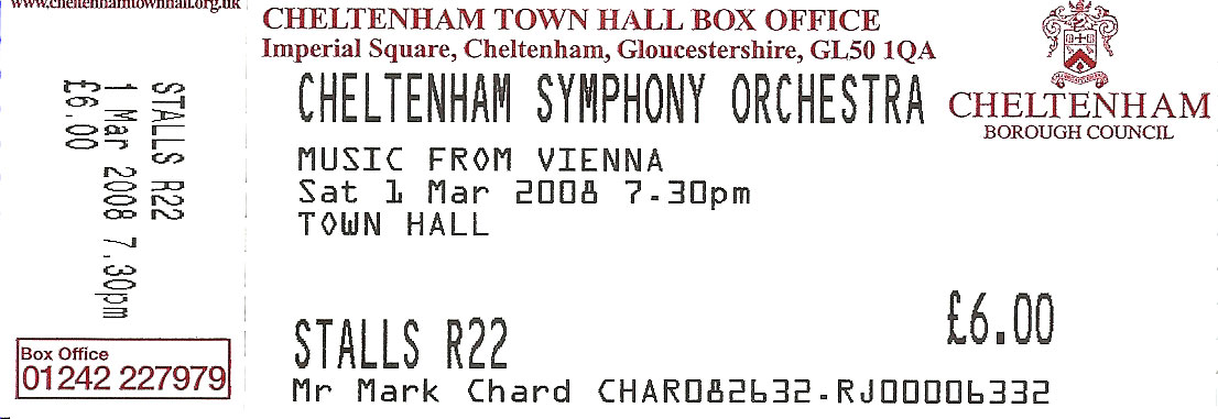 Cheltenham Symphony Orchestra Ticket